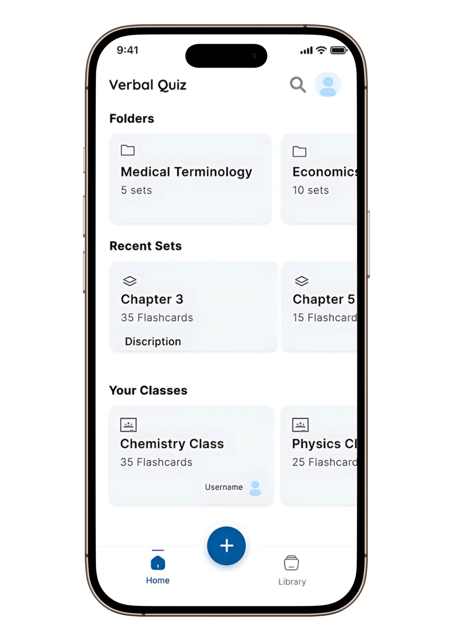 Verbal Quiz App Screenshot